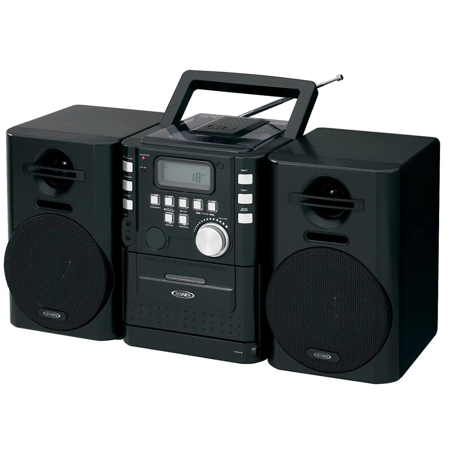 Buy Jensen Portable Cd Music System With Cassette & Fm Stereo Radio