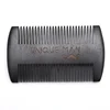 Unique man Handmade Natural Sandalwood Long and Short Beards Moustache Black Comb double tooth Comb