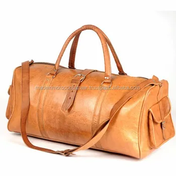 leather duffle weekender bag