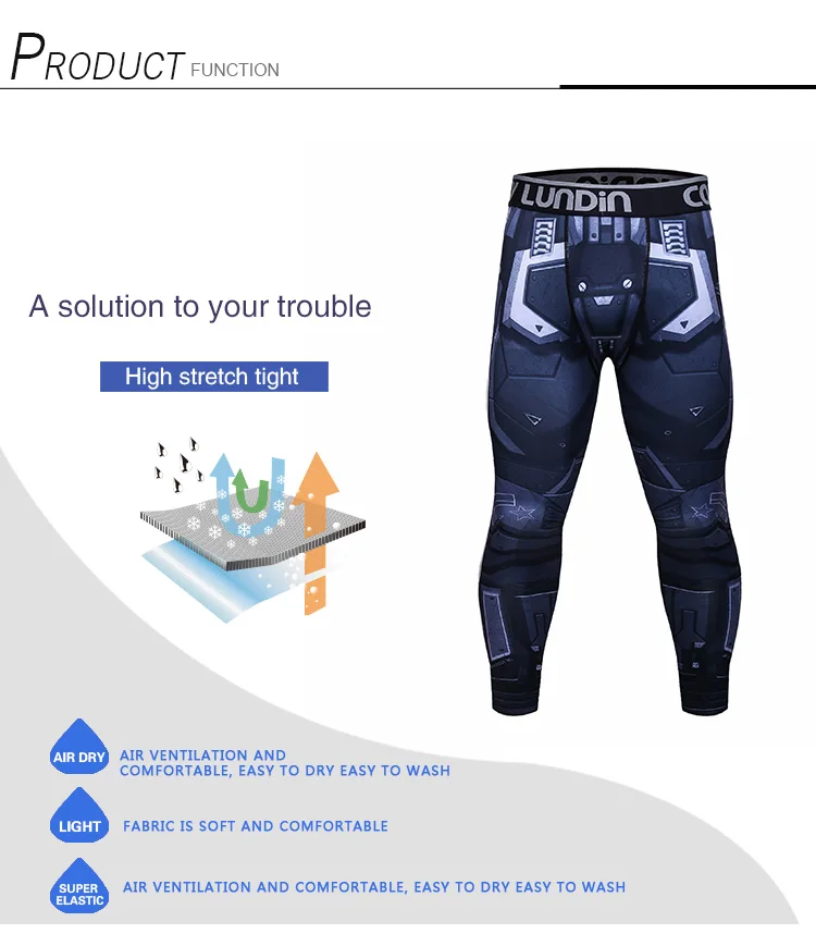 Hot New Sale Wholesale Full Sublimation Leggings Men's Bjj MMA Spats For Training Tight Wear