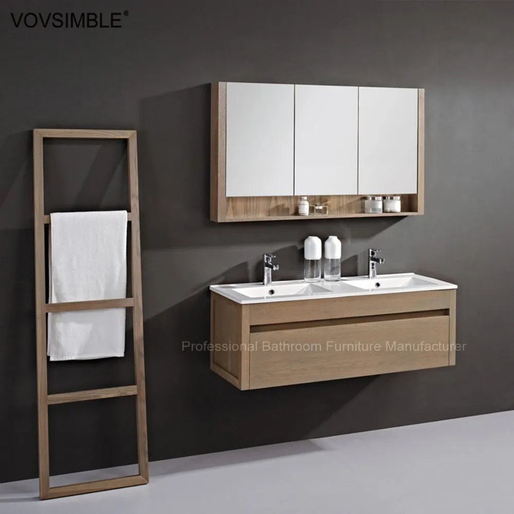 Spanish And Netherlands Hot Sale Solid Wood Bathroom Vanity