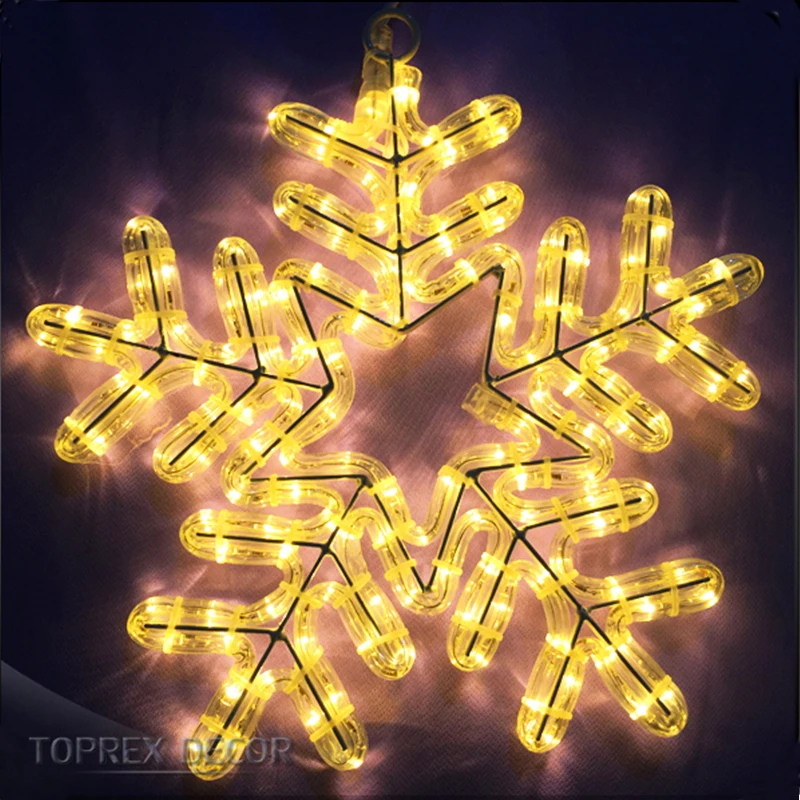 Toprex decor christmas large led window hanging snowflake lights manufacturers