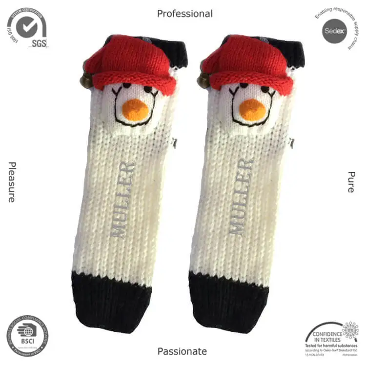 Women's Chunky Cable Knit Boot Slipper Socks With Fun Dogs And Hats