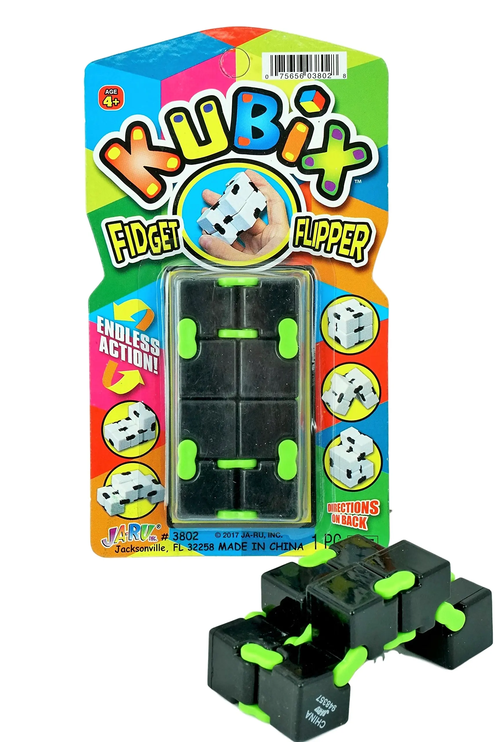Kubix Speed Cube by JA-RU | Fidget Cube Flip It Endlessly Pack of 1 | Item #3802