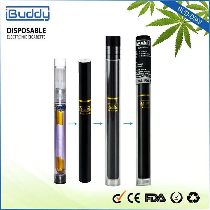One Time Use E Cig Bud Ds80 Custom Logo 510 Refillable Vaporizer Juju