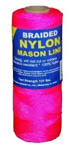 T.W . Evans Cordage 12-516 Number-1 Braided Nylon Mason Line, 1000-Feet, Pink