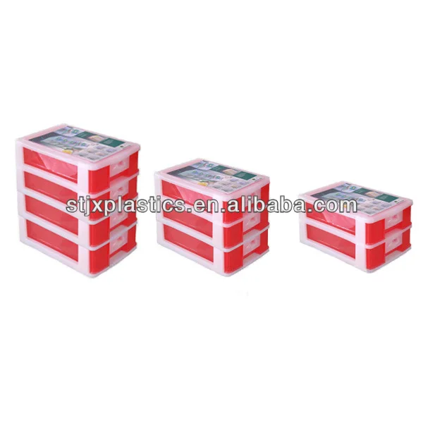 3 Layer Clear Pp Plastic Stackable Storage Drawers View Pp
