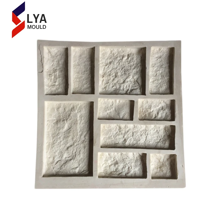 Clay Molds Pinkiemold Triangular Cement Wall Brick Mold Concrete