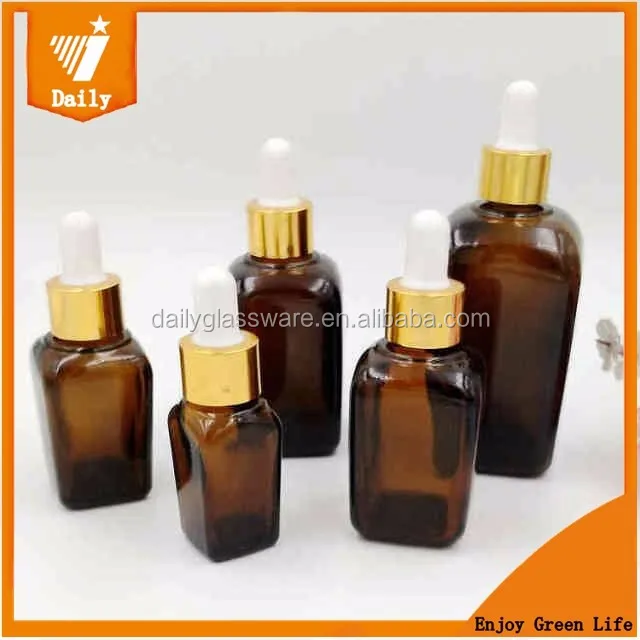 low moq oil bottles with push button dropper 50ml