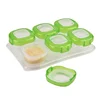 Round clear food storage containers set baby bpa free plastic grade reusable airtight storage containers for food