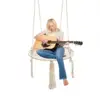 Home Patio Deck Yard Garden Reading Leisure Hammock Chair Macrame Swing,Handmade Cotton Rope Hanging Chair for Indoor/Outdoor