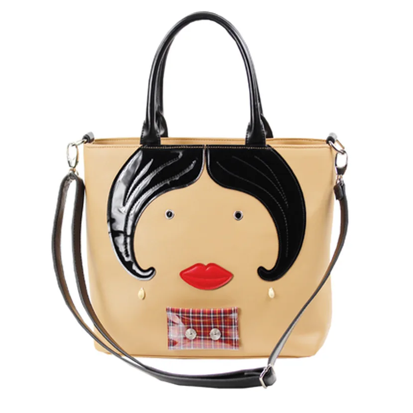 My Lady Khaki Pu Leather Bag Borsa Braccialini Handicraft My Lady Khaki Pu Leather Bag Borsa Braccialini Handicraft Art Design Women Vintage Shoulder Handbag Tote Cat Bolsa In Price On
