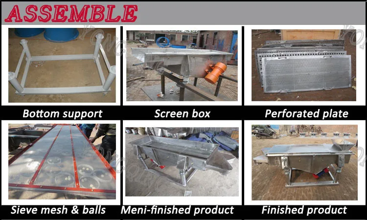 china Linear powder machinery vibrating sand screen machine