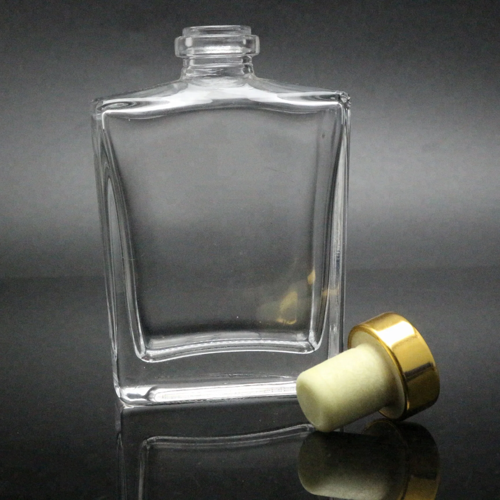 Perfume Use Frosted Rectangle Glass Bottle With Cork 10ml 20ml 30ml ...