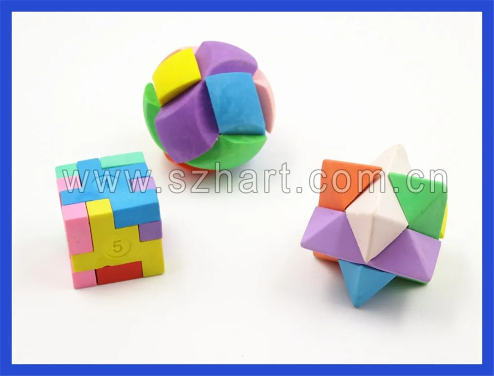 Fun Erasers For Kids,Magic Eraser Puzzle Eraser,Mushroom Rubber Eraser