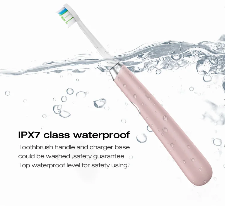 Fashionable patented HOT PINK electric toothbrush for girl use H3 electric toothbrush