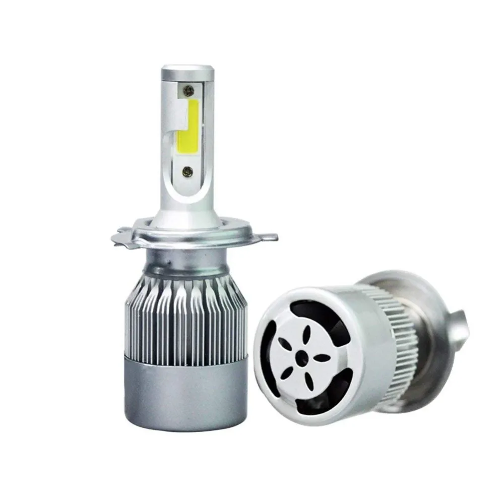 Factory Wholesale C6 H4 Led Motorcycle Headlight Bulb 7200lm 80w 2pcs