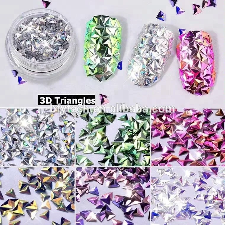 Sparkle 3D Diamant Paillettes usine en gros respectueux de l'environnement Miroitement Poudre de Paillettes D'ANIMAL FAMILIER Pour La Décoration D'art D'ongle