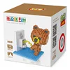 LOZ best brand top boys development construction sets cute bear playing jumbo toy brick