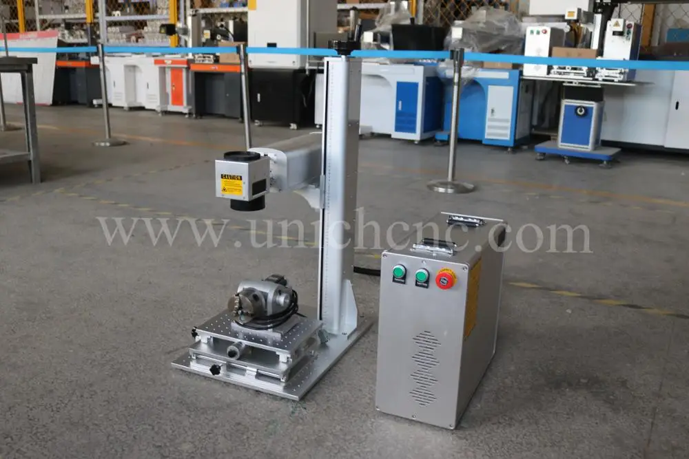 UNICHCNC portable fiber laser marking machine for jelwery/gold/sliver plastic