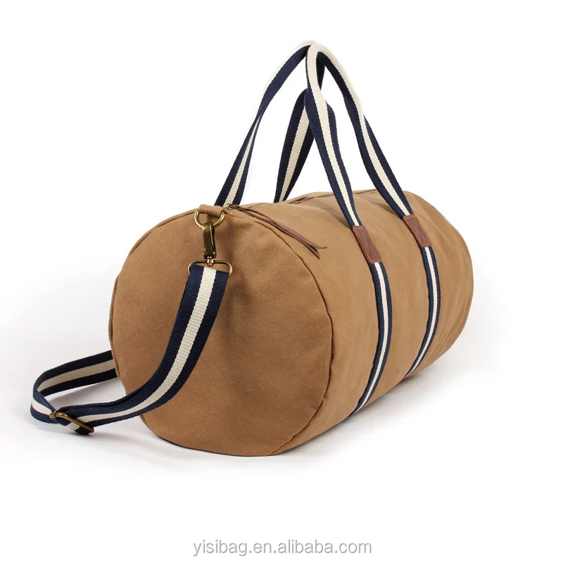 Custom Cylinder Duffle Bags With Cotton bing Buy Designer Duffle
