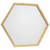 5mm 6mm Hexagon bevel edged customized silver mirror for bathroom home decoration