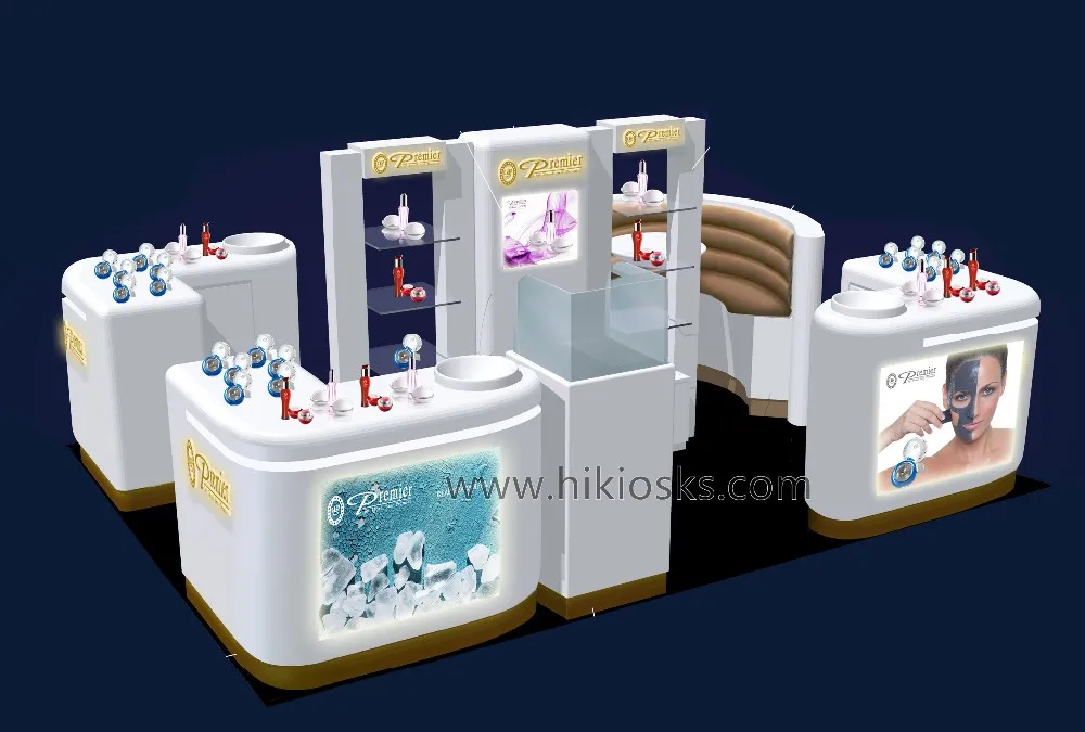 Nice Skin Care Products Display Counter Of Shopping Mall Retail Store