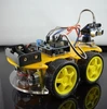 NEW Mini DIY Robot Car Kit 4WD Smart Car Learning Starter Set Multi-function Bluetooth Car Educational Toy