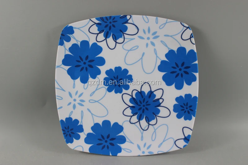 South America Market Melamine Square Plate
