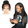 Pre Plucked Lace Front Wigs With Baby Hair 150% Density Peruvian Straight Human Hair Wigs