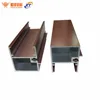 polish extrusion alloy nice-looking sliding windows and doors wood grain aluminum profile