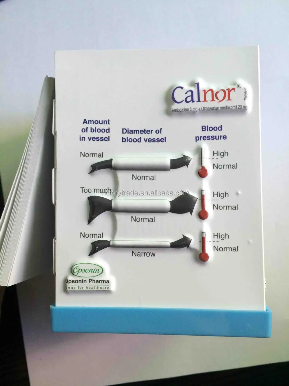 Promotional Handmade 3D Embossed Plastic Medical Doctor Desk Pen Holder With Note Pad