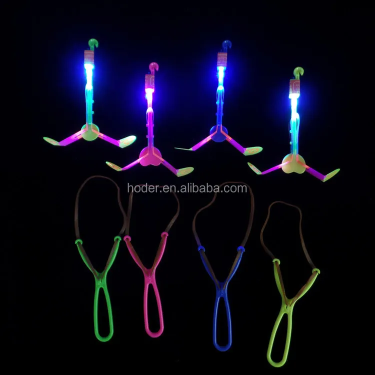 high speed Amazing Led Light Arrow Rocket Helicopter Flying Toy