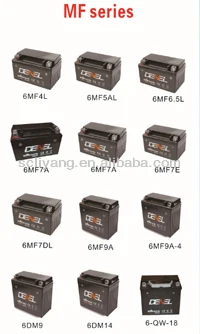 Battery 6mf9a 12v9ah Motorcycle Gel Battery Motorcycle Battery 12fs9m-a ...