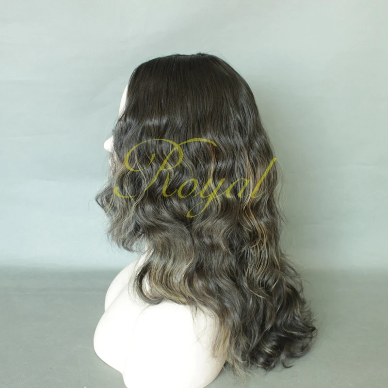 Hot Selling Large Layer Natural Human Hair Jewish Wigs With