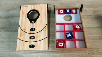 Eastony Bean Bag Toss Set Superior Aluminum Frame Eastony Bean Bag Toss Set Superior Aluminum Frame American Flag Football