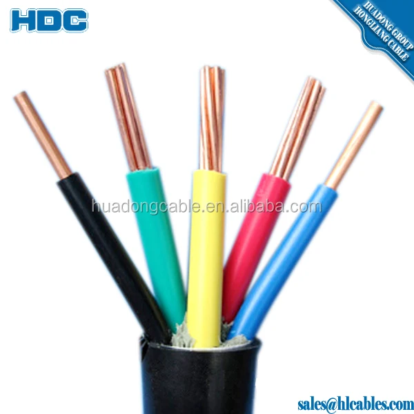 Multi Core Power Cable Xlpe/pvc Insulation 5x16mm Copper Core Cable