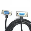 Black color DB 9 data right angle VGA cable