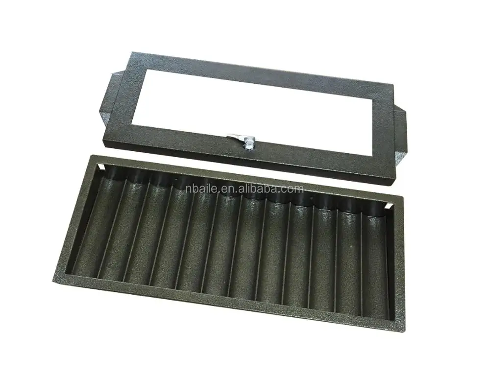 12 Rows Metal Chip Tray With Lid And Lock,Casino Chips Tray Buy Poker