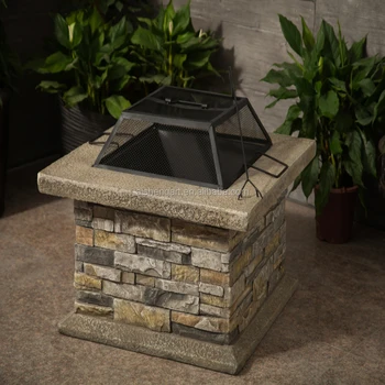 Square Outdoor Fire Pits Wood Burning