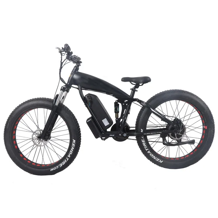 2019 New Best Ebike Full Suspension 48v 1000w Mid Drive Mountain
