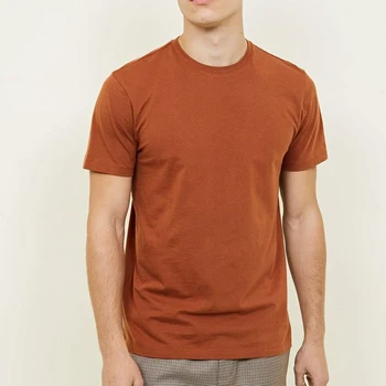 rust colored men's t shirt