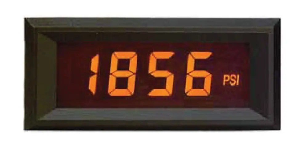 Open Source Meter OSMLP-3EAN Miniature Digital Panel Meter AMBER NEG Backlight 3 1/2 Digit LCD Display 4-20mA Loop Powered Eng Units °F °C PSI % Decimal Points 3 Position Adjustable Span and Offset