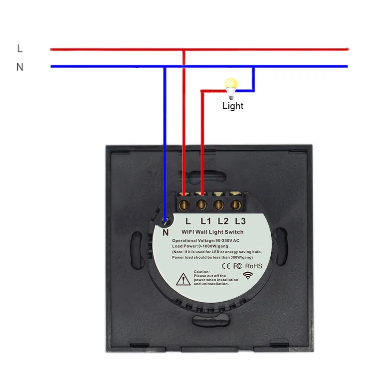 Touch wall light switch схема