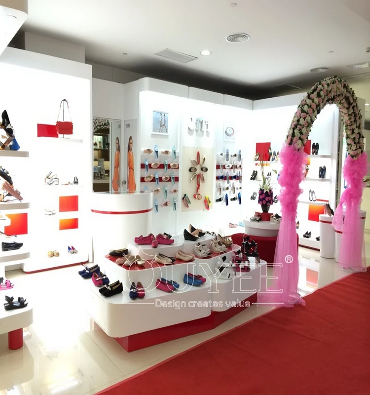 Fashion Style Display Table Wall Mounted Shoe Store Decoration Shoes