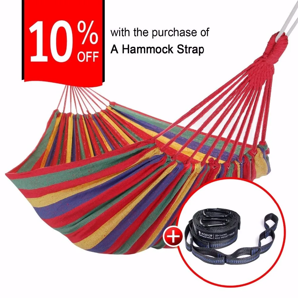 Woqi Outdoor Travel Lightweight Double Camping Hammock Durable Lattice