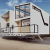 Prefab luxury light steel frame house mobile home modern beach villa