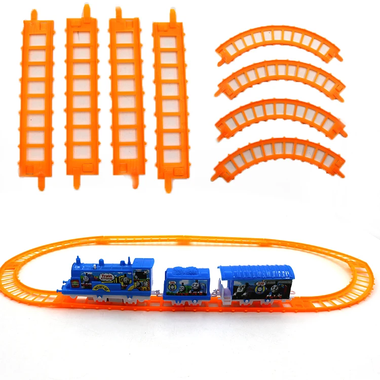 High quality plastic material kids toys cartoon train play set