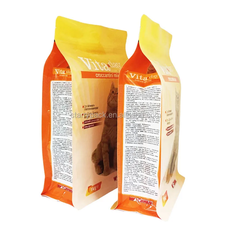 10kg 25kg Flat Bottom Pet Food Bag /plastic Cat Dog Food Packaging Bag