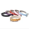 Factory Price Fashion Waterproof PU Adjustable Pet Puppy Dog Collar Custom